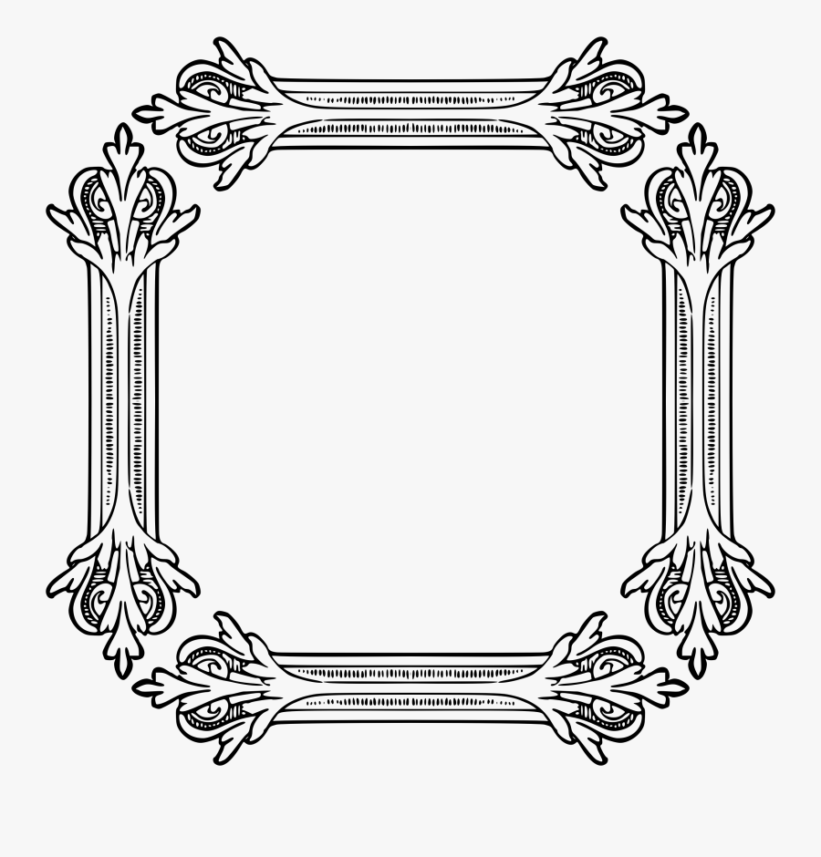 Frame Victorian Clipart , Png Download - Victorian Frames Clip Art, Transparent Clipart