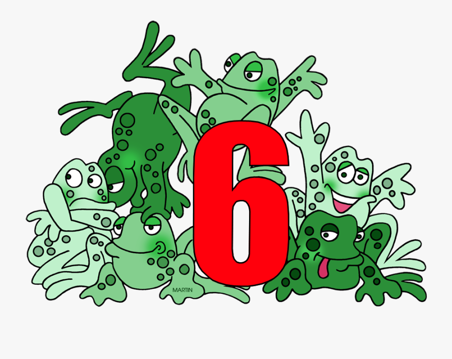 Numbers Clipart Green - Number 6 With Objects Clip Art, Transparent Clipart