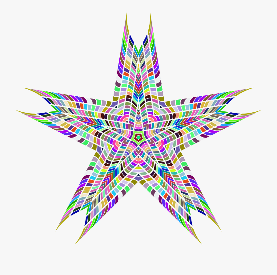 Prismatic Star Blocks Clip Arts - Illustration, Transparent Clipart
