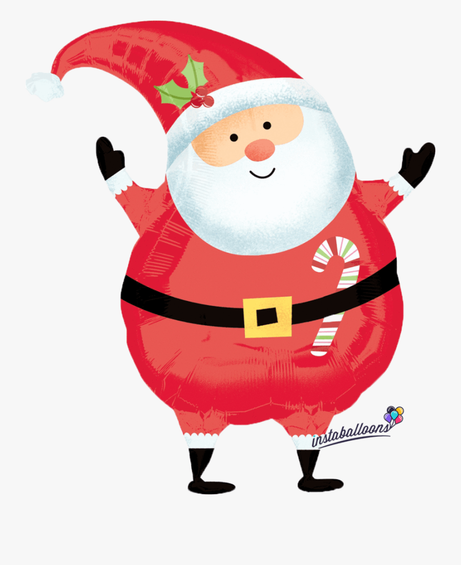 Joyful Santa Claus Christmas Balloon - Mikołaj Jpg, Transparent Clipart