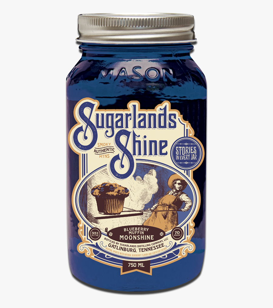 Clip Art Raspberry Moonshine - Sugarlands Blueberry Muffin Moonshine, Transparent Clipart