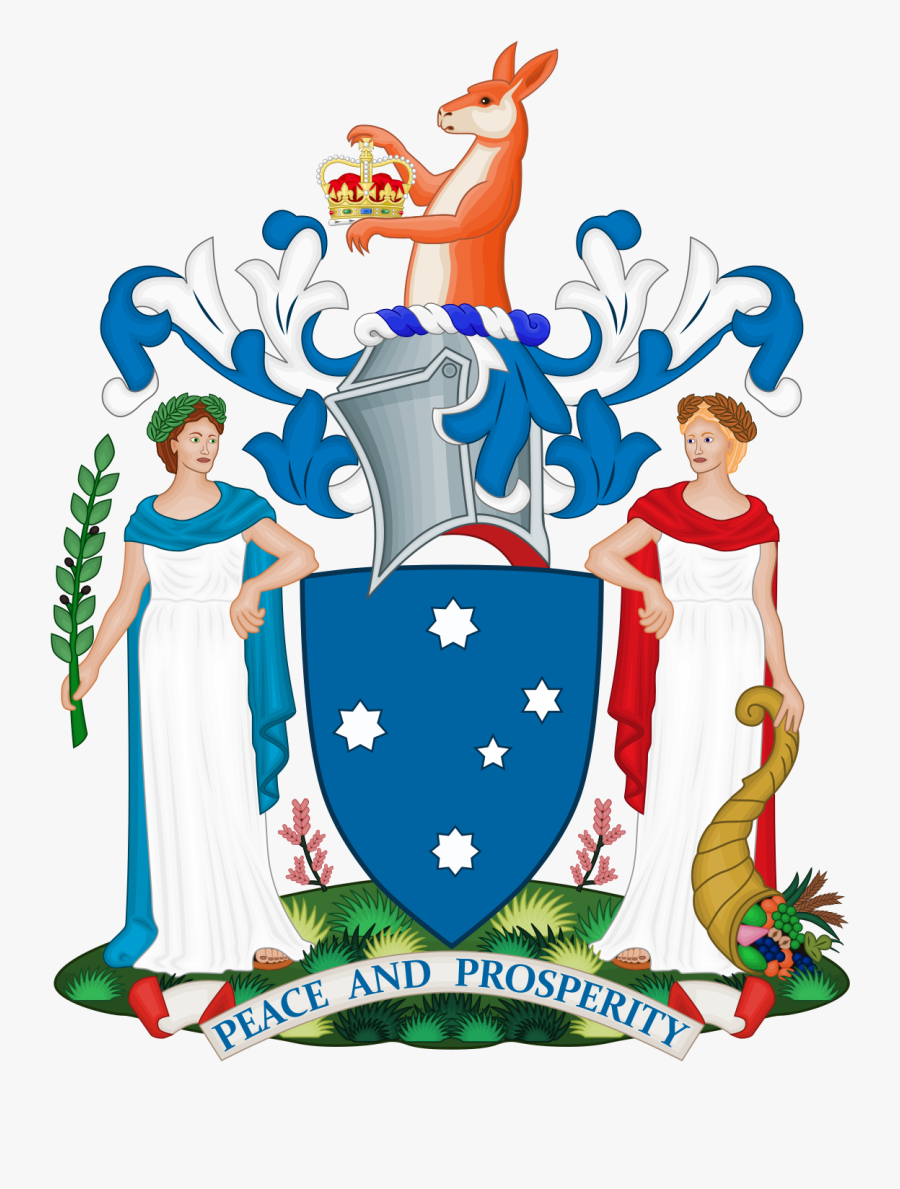 Victoria Australia Coat Of Arms, Transparent Clipart