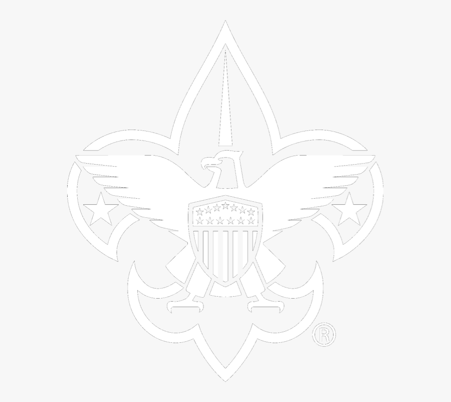 Transparent Boy Scout Clipart - White Boy Scout Logo, Transparent Clipart