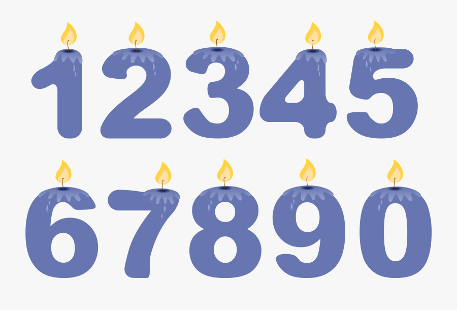 Clip Black And White Library Transparent Numbers Clip - Happy Birthday Number Png, Transparent Clipart