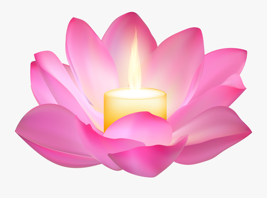 Candle Png Clip Art - Lotus Candle Clip Art, Transparent Clipart