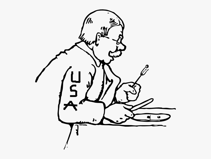 Makan Clipart Black And White, Transparent Clipart