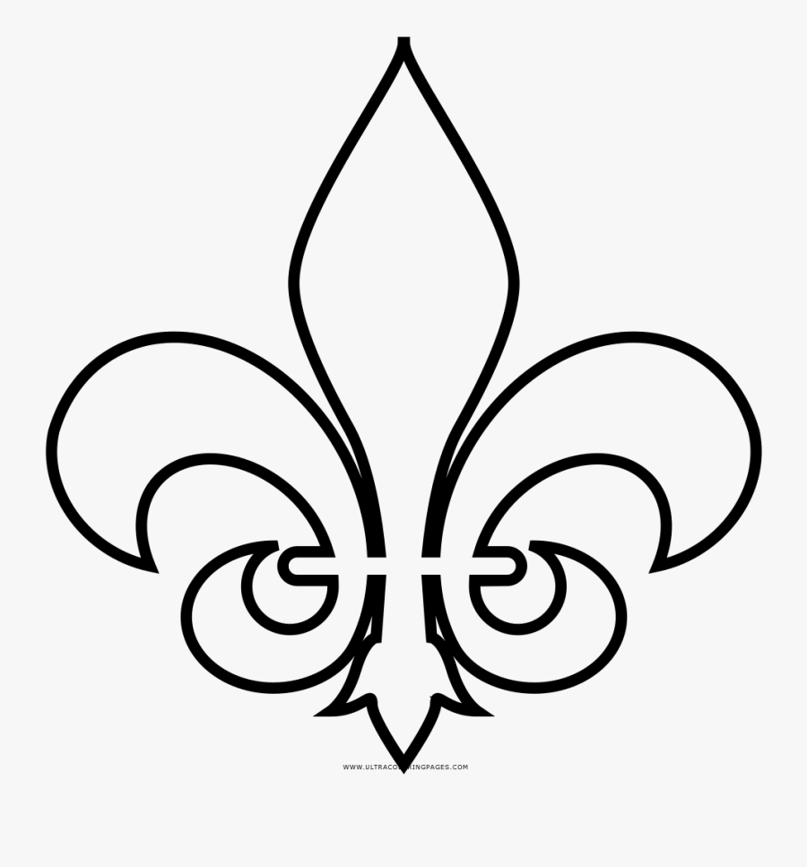The Gallery For &gt Boy Scout Symbol Black And White - Flor De Lis Vetor Png, Transparent Clipart
