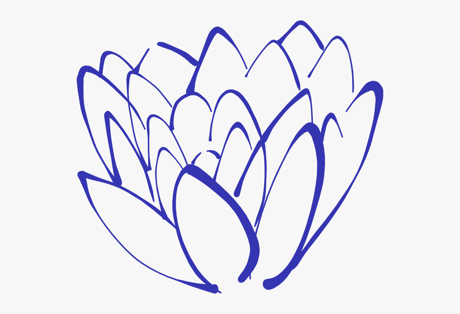 Clip Art Teal Flower, Transparent Clipart