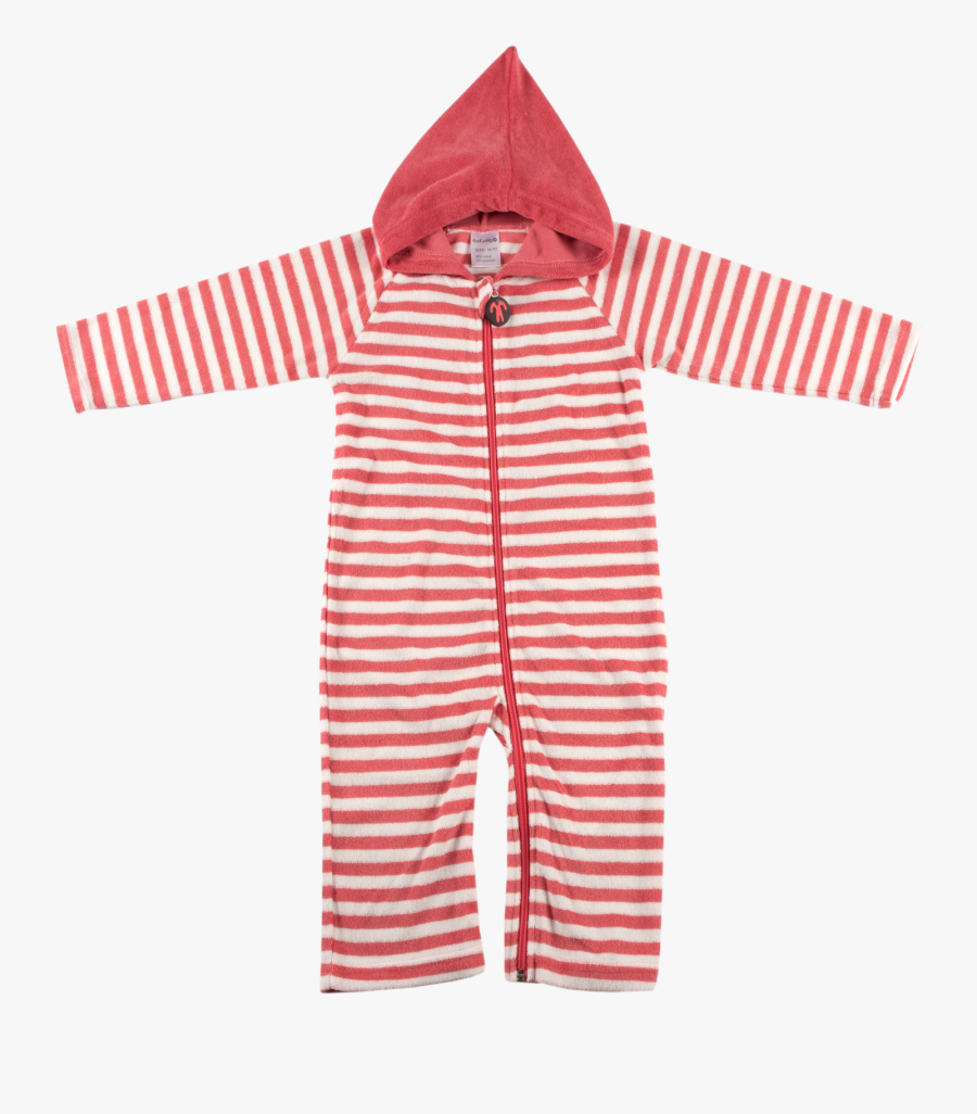 Ducksday Summer Onesie Red Stripe Png Download Pajamas - เสื้อผ้า แฟชั่น ลาย ขวาง แขน ยาว, Transparent Clipart