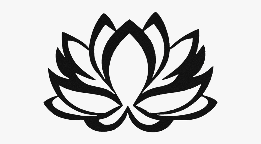 Black Clipart Lotus Flower, Transparent Clipart