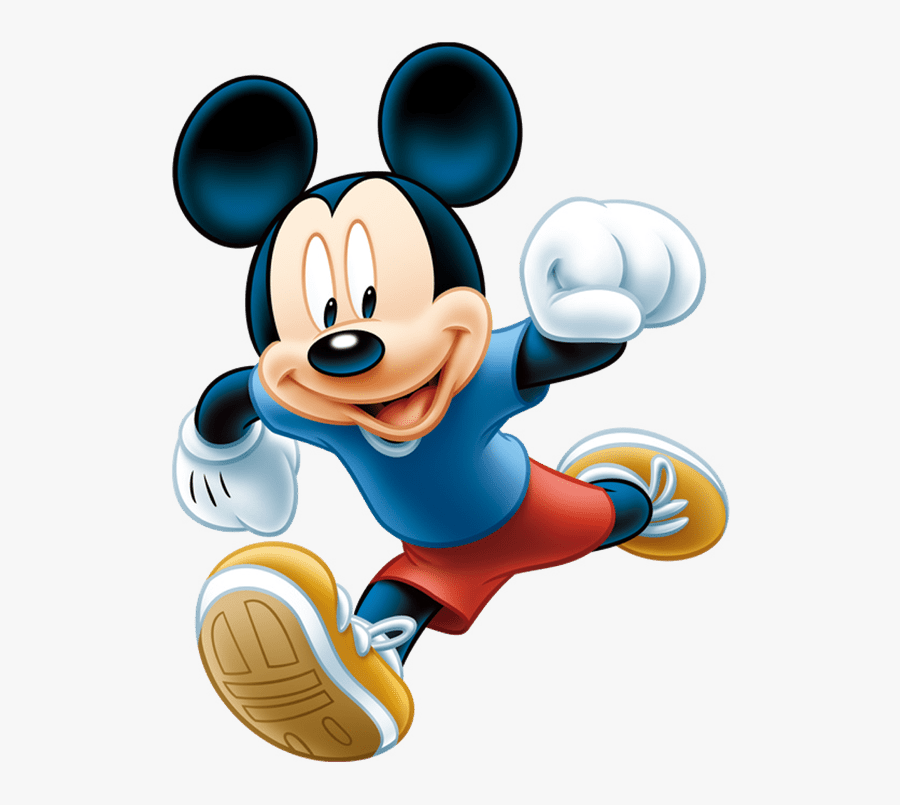 Mickey Running, Transparent Clipart