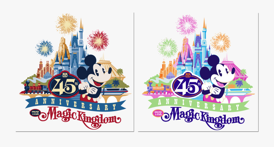 Disney World First Look At Magic Kingdom Th Anniversary - Magic Kingdom Park Logo, Transparent Clipart