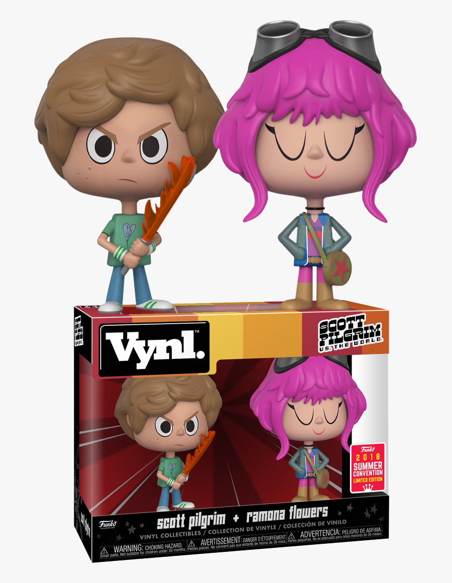 Scott Pilgrim And Ramona Flowers Funko, Transparent Clipart