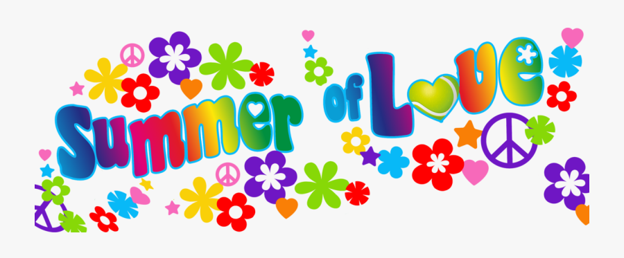 Summer Of Love Banner, Transparent Clipart