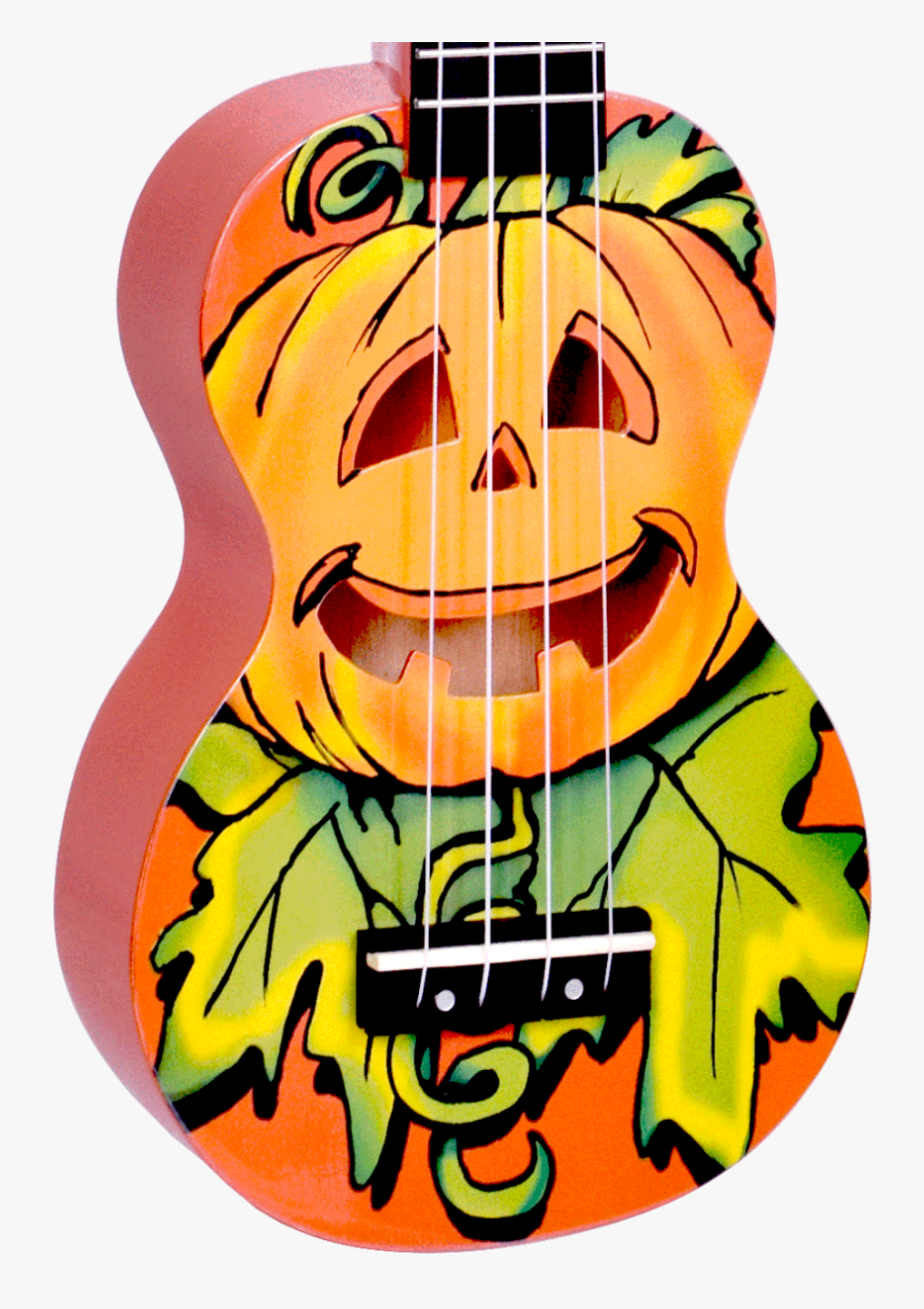 Pumpkin Ukulele, Transparent Clipart