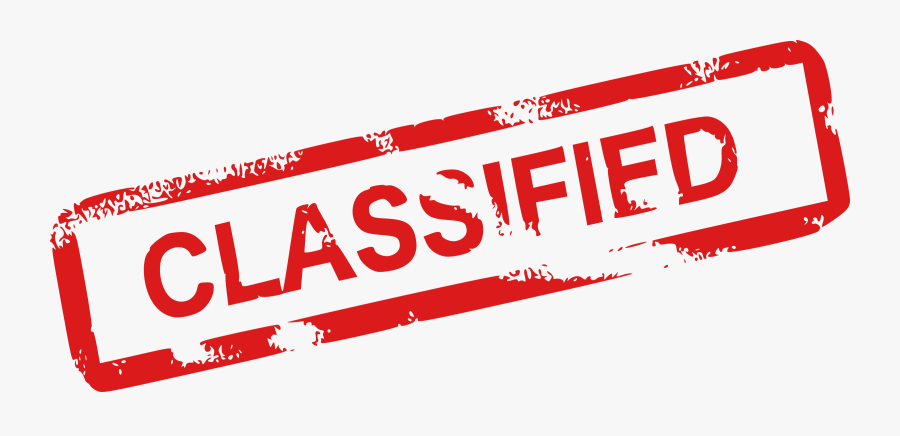 Classified Stamp - Transparent Background Classified Stamp, Transparent Clipart