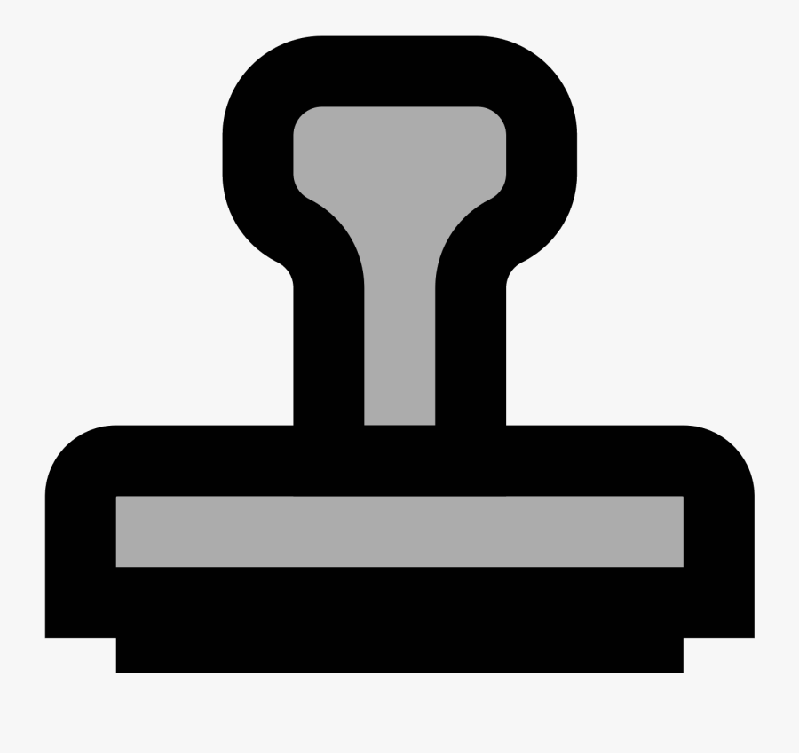 Rubber Stamp Icon - Sign, Transparent Clipart