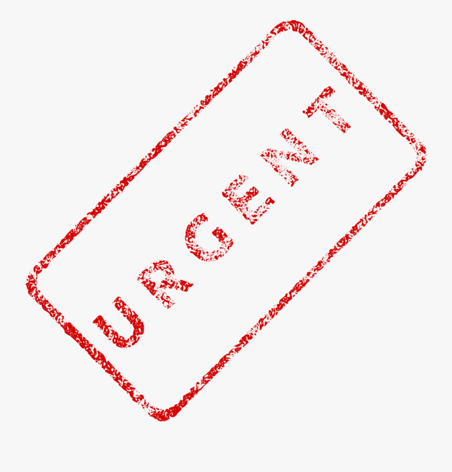 Urgent Stamp Png, Transparent Clipart
