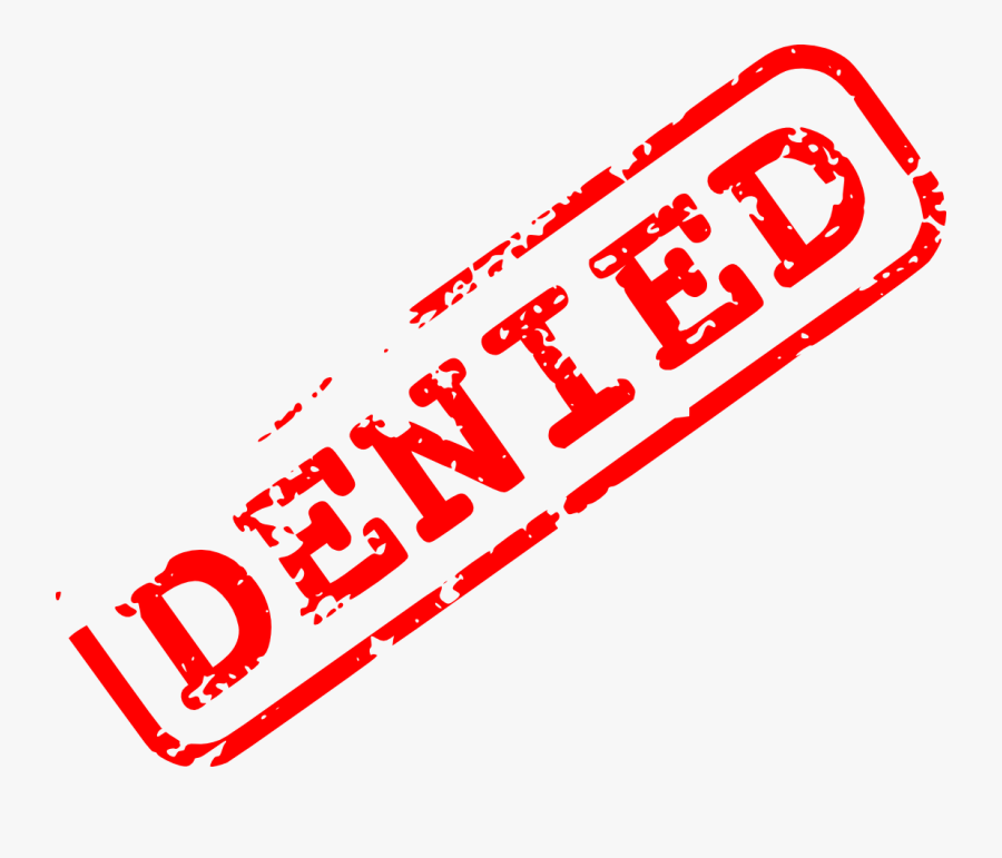 Rubber Stamp Postage Stamps Clip Art - Denied Clipart Transparent Background, Transparent Clipart