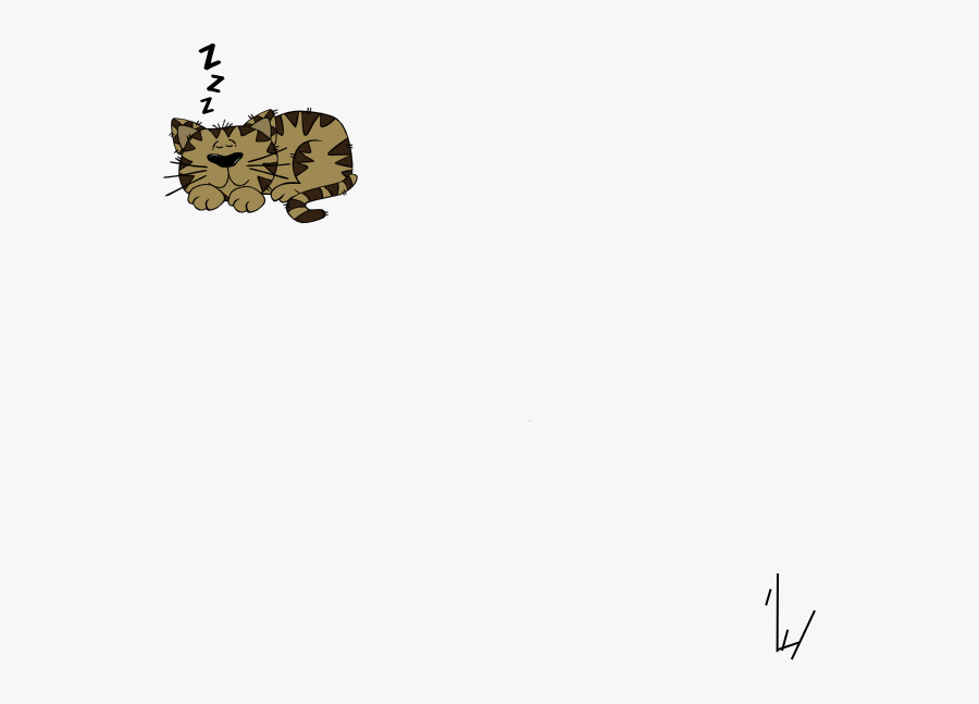 Sleeping Cat Svg Clip Arts - Clipart Cat Sleeping, Transparent Clipart