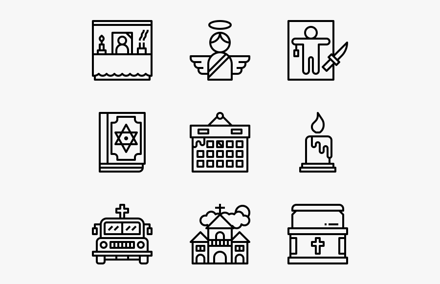 Funeral - Corruption Icons, Transparent Clipart