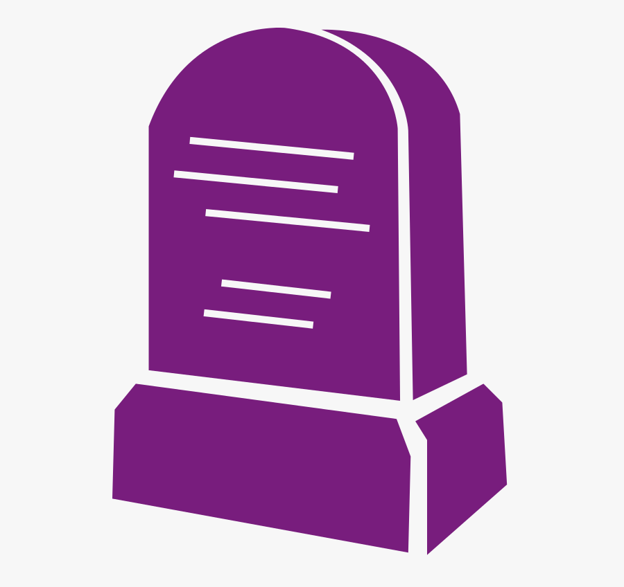 Purple Tombstone Icon - Purple Tombstone, Transparent Clipart