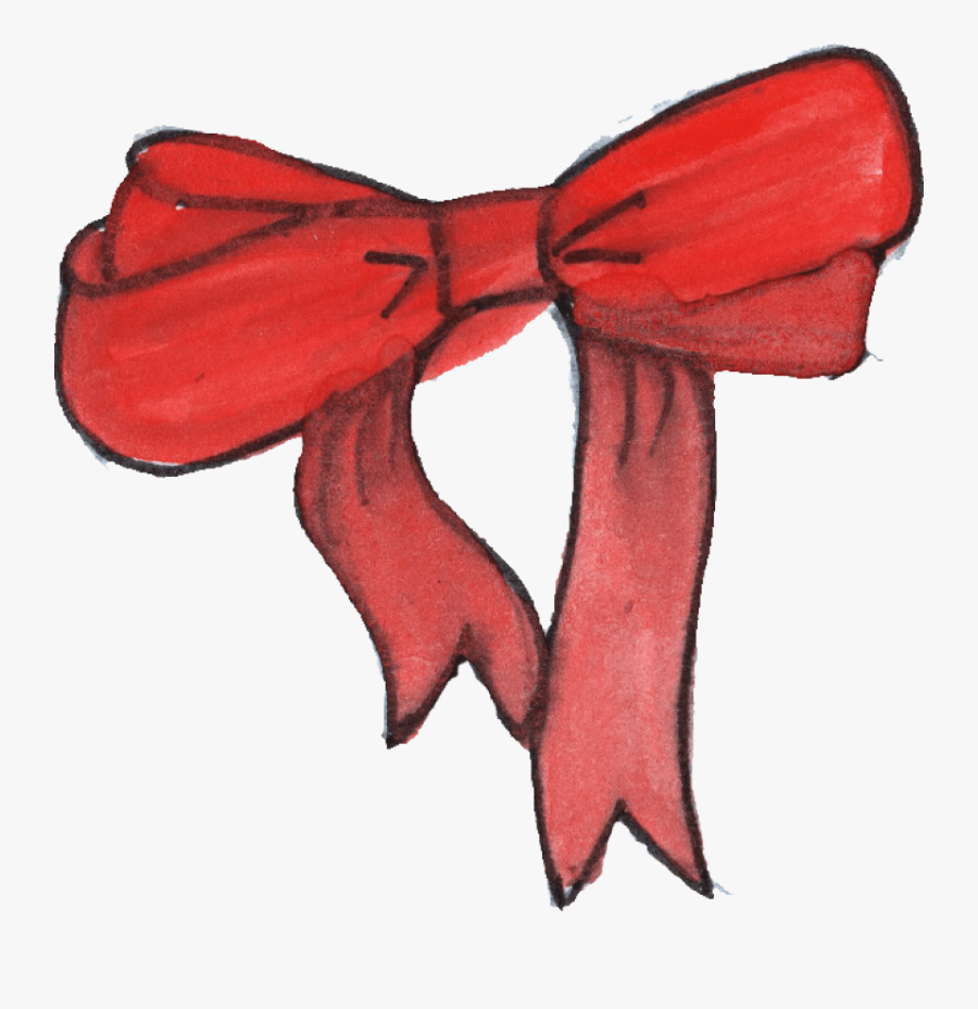 Realistic Blood Drip Png - Red Bow Drawing Png, Transparent Clipart