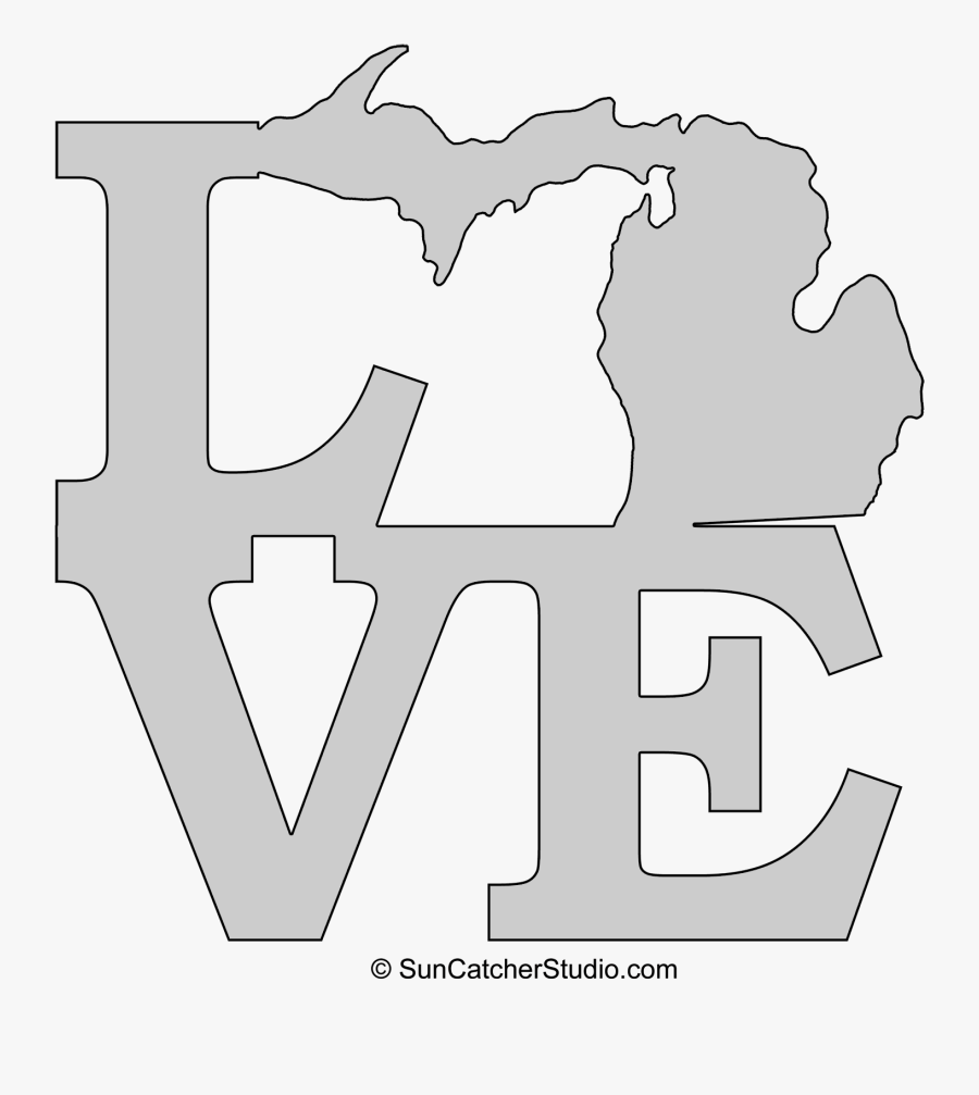 Printable Old Map Of Michigan, Transparent Clipart