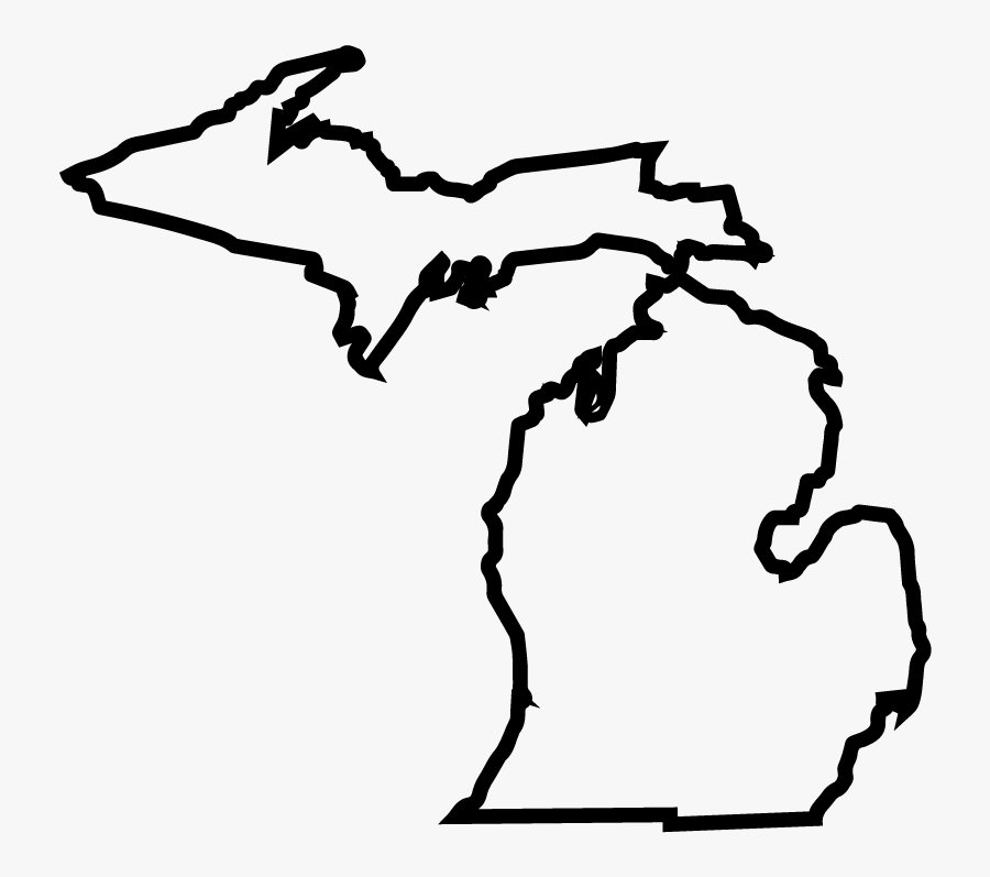 Michiganstateoutline 01 Michigan Outline Png- - Michigan Outline Png, Transparent Clipart