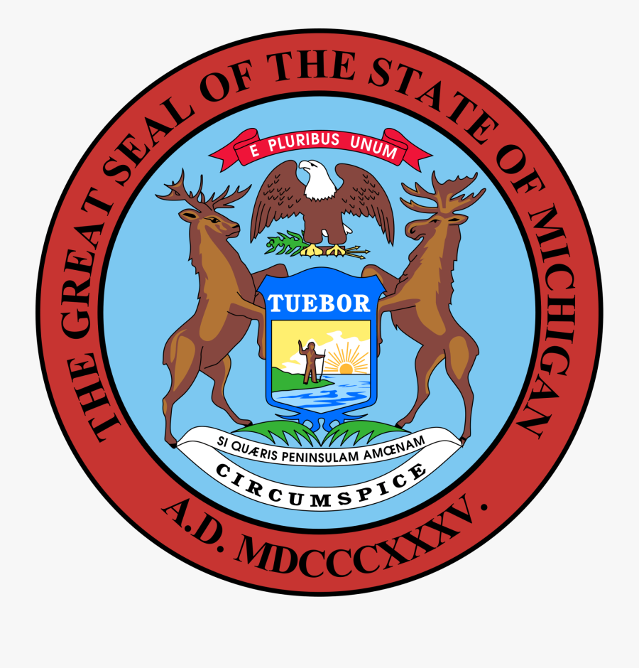 Seal Of Michigan, Transparent Clipart