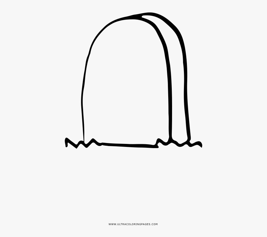 Tombstone Coloring Page - Arch, Transparent Clipart