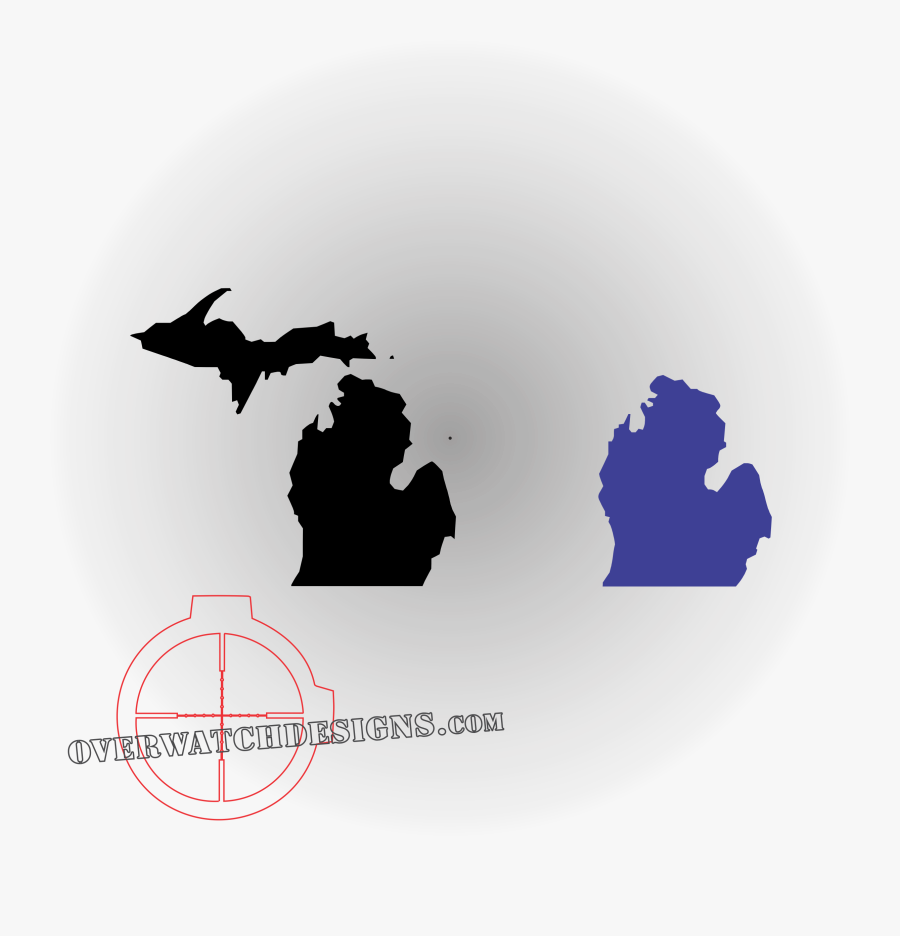 Transparent Michigan Map Clipart - Michigan With Heart In Traverse City, Transparent Clipart