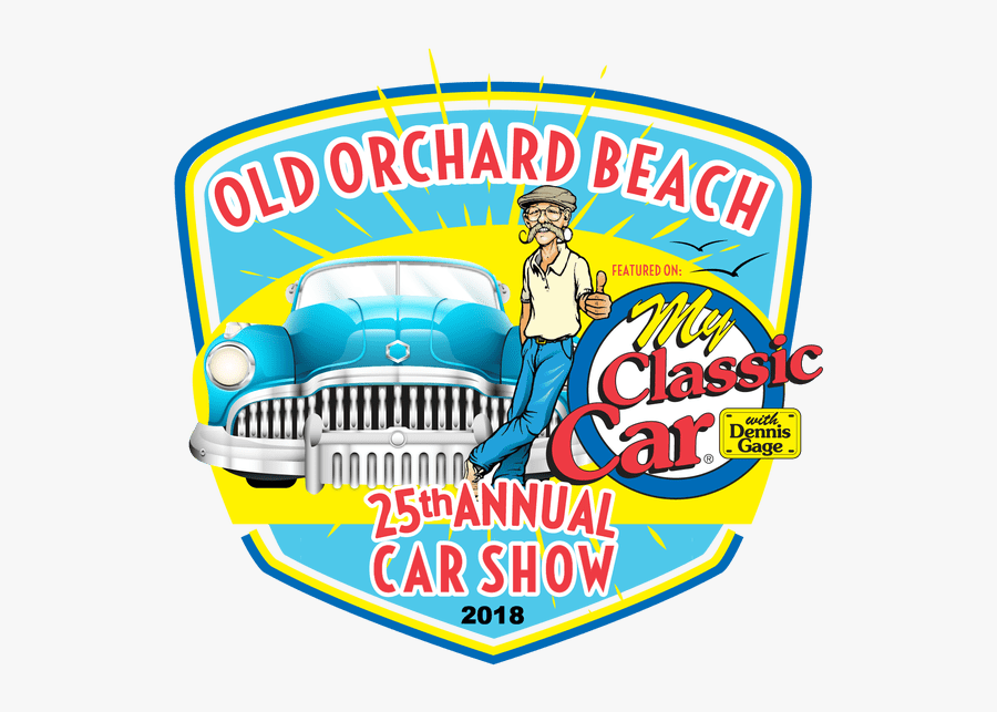 Old Orchard Beach Car Show Clipart Black And White - My Classic Car, Transparent Clipart