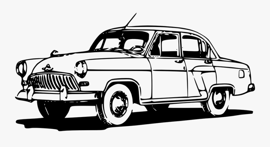 Car Volga Automobile Free - Classic Car Clipart, Transparent Clipart