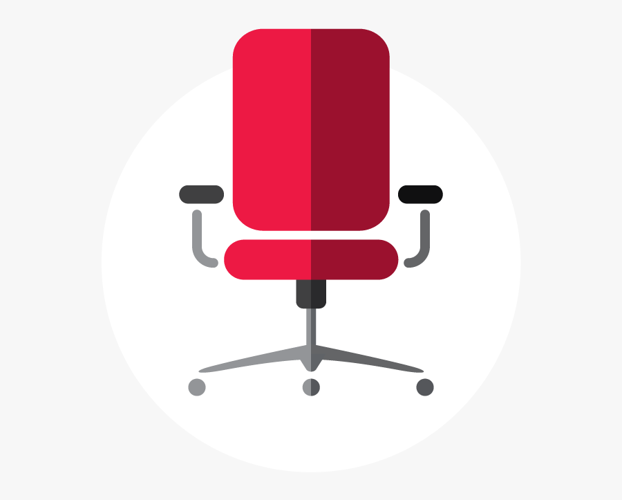 Office & Desk Chairs Royalty-free Clip Art - Red Office Chair Clipart, Transparent Clipart