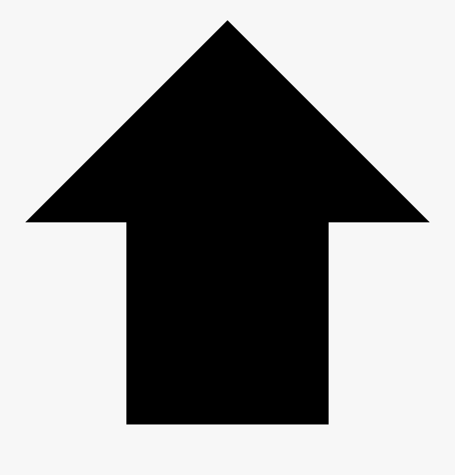 Arrow Simple Black Top Transparent Png Stickpng - Arrow Pointing Up Png, Transparent Clipart