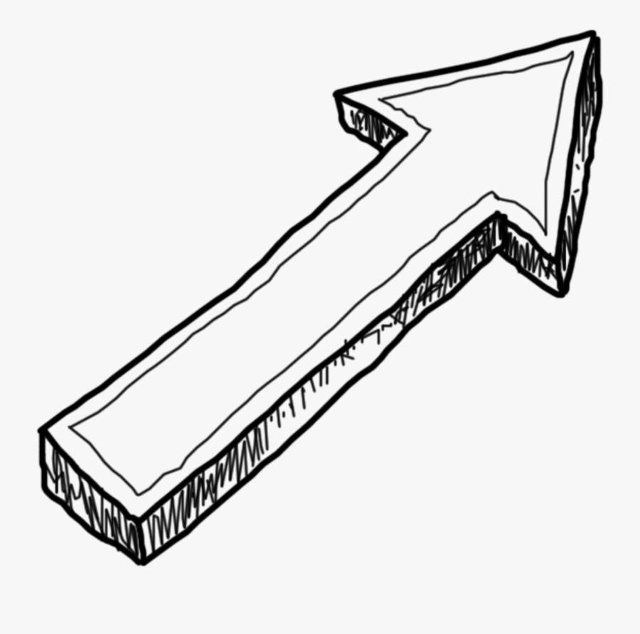 Arrow Doogle Top Right Transparent Png - Flecha Blanca Png, Transparent Clipart