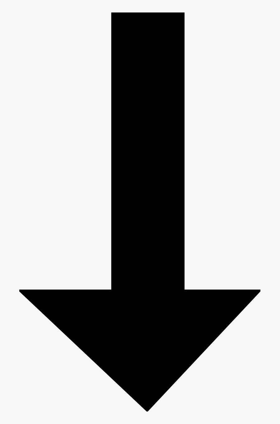 Png Black And White Downward Png Image Picpng - Arrow Pointing Down Png, Transparent Clipart