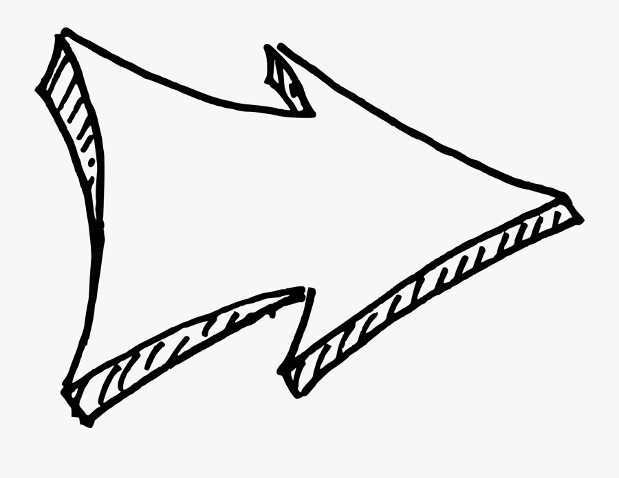 26 Arrow Drawing Vol - White Drawn Arrow Transparent Png, Transparent Clipart