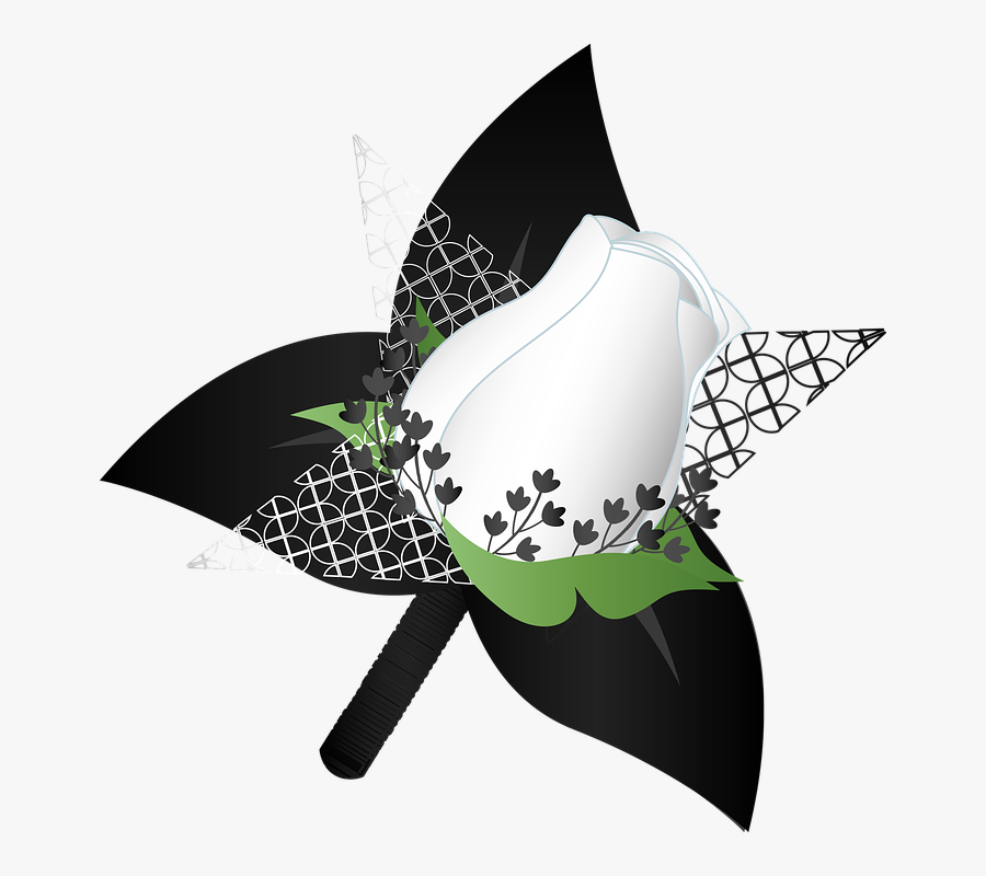 Graphic, Boutonniere, Flower, Formal, Suit, Prom - Illustration, Transparent Clipart