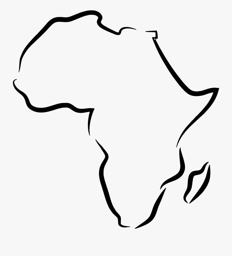 Africa Black And White - Clipart Africa Png, Transparent Clipart