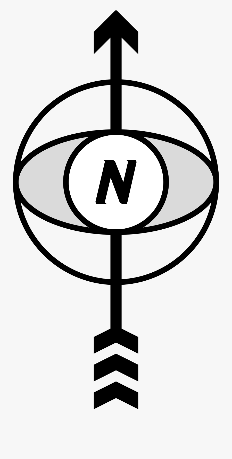 What Your Choice Of North Arrow Says About How You - Orientation In A Map, Transparent Clipart