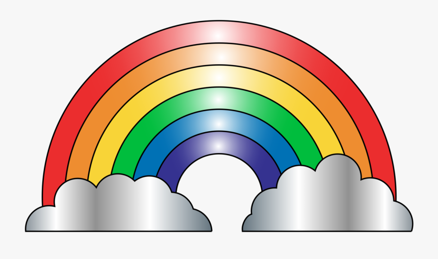 Rainbow Clip Art Rainbow Clipart Fans 4 Clipartandscrap - Free Clip Art Rainbow, Transparent Clipart