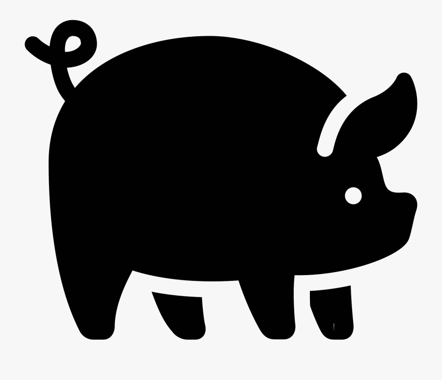 Pig Filled Icon - Cerdo Pink Floyd Silueta, Transparent Clipart