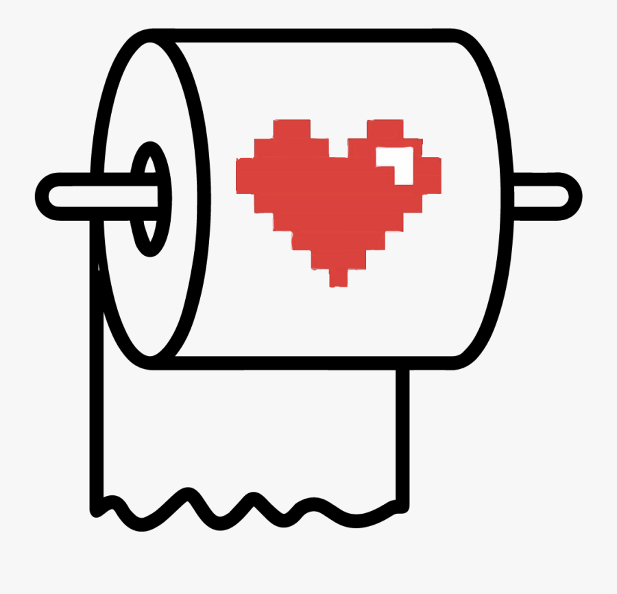 Heart Pixel Icon, Transparent Clipart