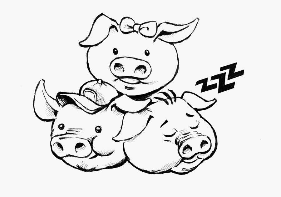 Three Little Pigs Brick House Clip Library Stock Black - Three Little Pigs Logo, Transparent Clipart