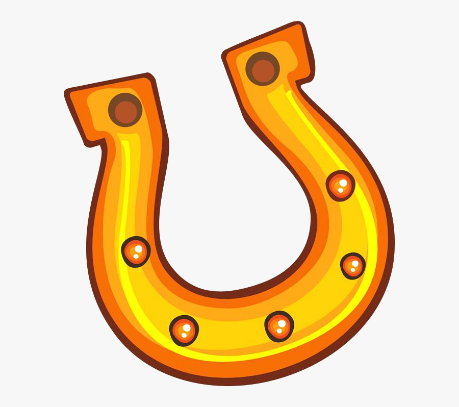 Horseshoe Clipart Yellow Cartoon Image And Free Transparent - Herradura Clipart, Transparent Clipart