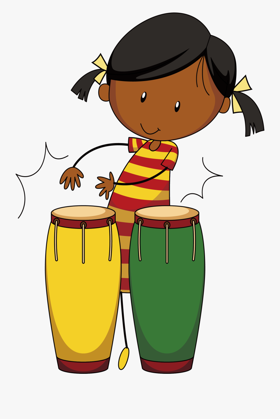 Graphic Transparent Drummer Clip Art Beat - African Drumming Clipart, Transparent Clipart