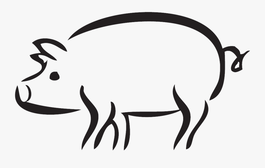 Transparent Llama Clipart - Clipart Black And White Pigs, Transparent Clipart