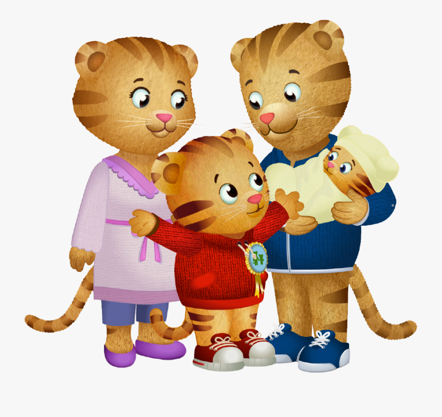 Animated Art,animation,playing With Kids,sharing,teddy - Family Daniel Tiger's Neighborhood, Transparent Clipart